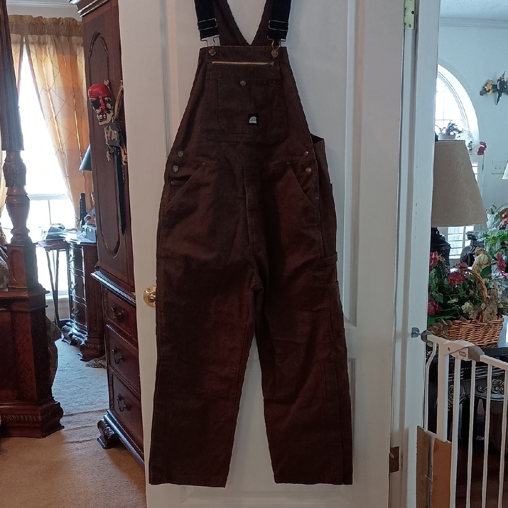 Berne Carpenter Overalls with Adjustable Straps 38x30 - Picture 2 of 7